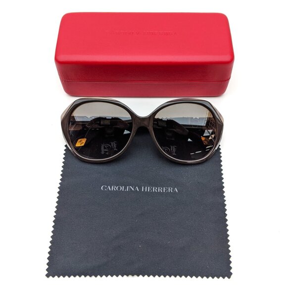 Carolina Herrera Women\'s Brown Oversized Sunglasses main image 7
